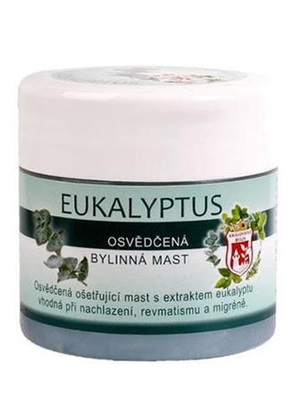 Bylinná mast Eukalyptus na nachlazení i migrénu 150 ml