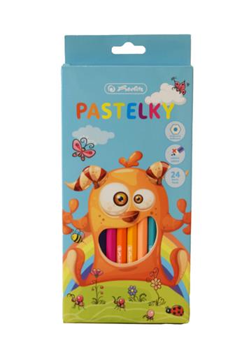 Herlitz Pastelky příšerka šestihranné 24 ks 