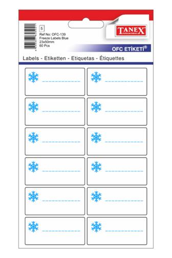 Tanex Etikety aršíky do mrazáku 23 x 50 mm 60 ks