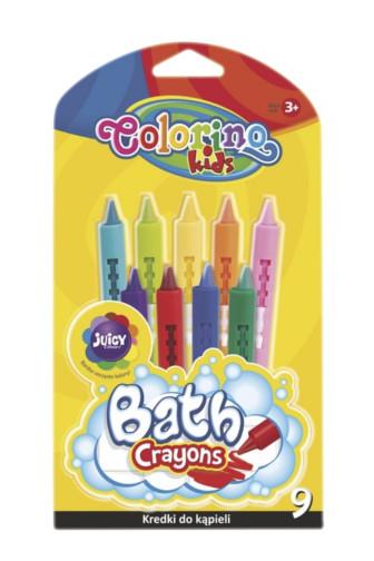 Colorino Kids pastelky do vany 9 ks 3+