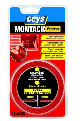 Ceys Montack express oboustranně lepící páska 2,5m x 19mm
