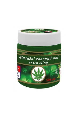 Masážní konopný gel extra silný 500 ml