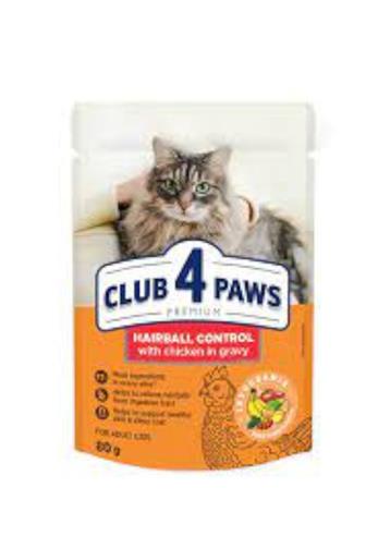 Club 4 Paws pro kočky hairball kuřecí 80 g
