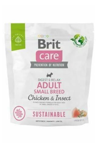 Brit Care dog Substainable adult small kuře 1kg