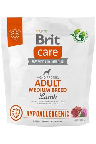 Brit Care dog Hypoalergení medium jehněčí 1 kg