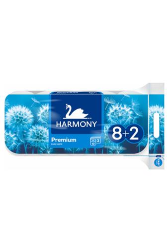 Harmony Premium Pure White 3 vrstvý toaletní papír 8+2ks