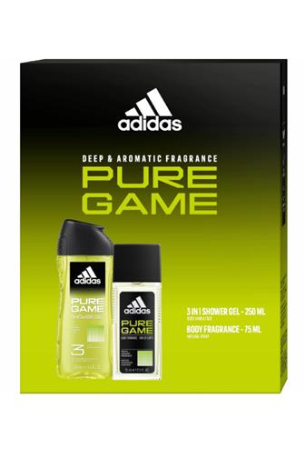 Adidas Pure Game sprchový gel 250 ml+deo sklo 75 ml