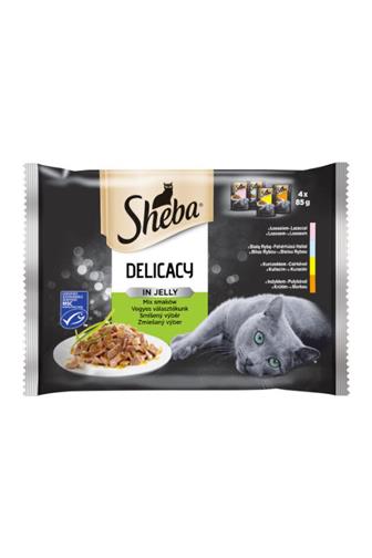 Sheba Delicacy smíšený mix 4 x 85 g 