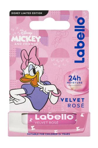 Labello Disney Mickey Velvet Rosé balzám na rty 3+ let 4.8 g