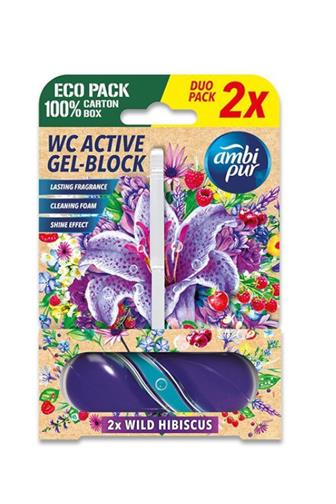 
Ambi Pur WC Active gel-blok divoký ibišek 2 x 45 g 